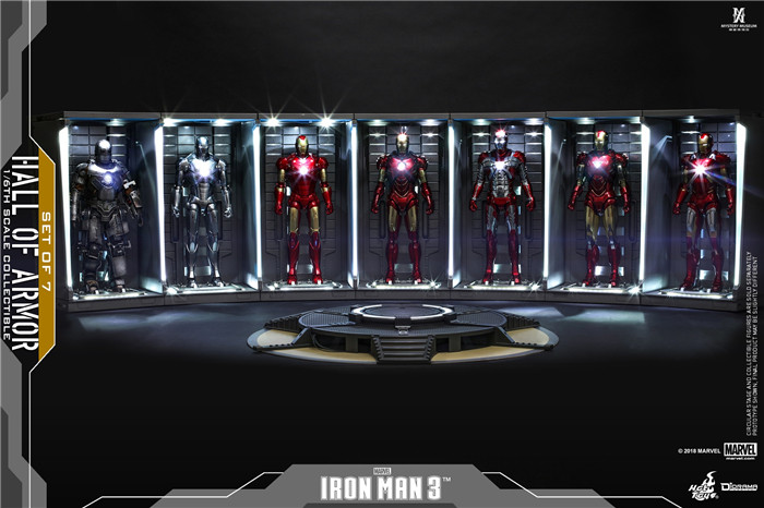 (SOLD)HotToys Iron Man 3 Armor Ganaku Iron Man Hall of Armor