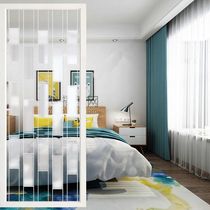 Frosted art glass bathroom screen household living room translucent partition wall entry entrance custom double-sided transparent