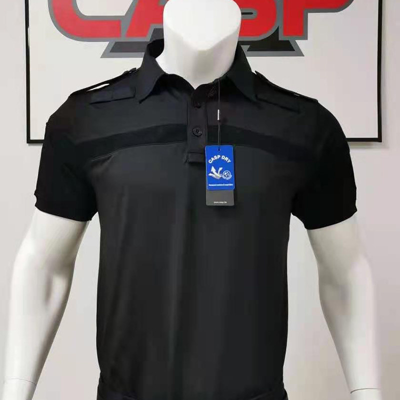 CASP Summer Tactical Polo hides blue short sleeves absorbed wet sweat black tip suit half-sleeve casual trend