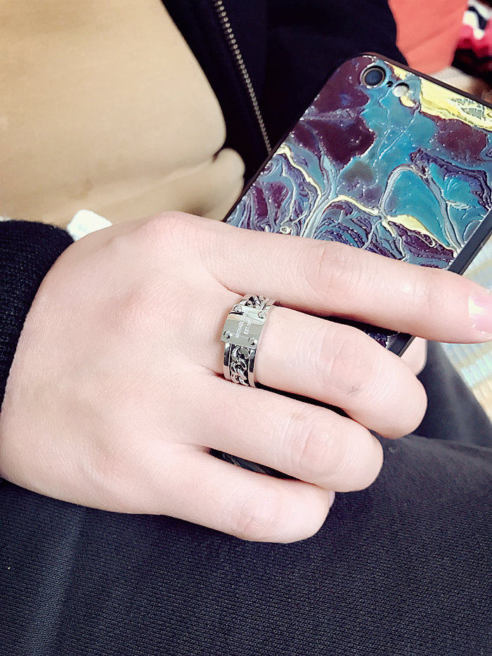 Bague mixte OTHER   en Acier au titane - Ref 3087045 Image 17