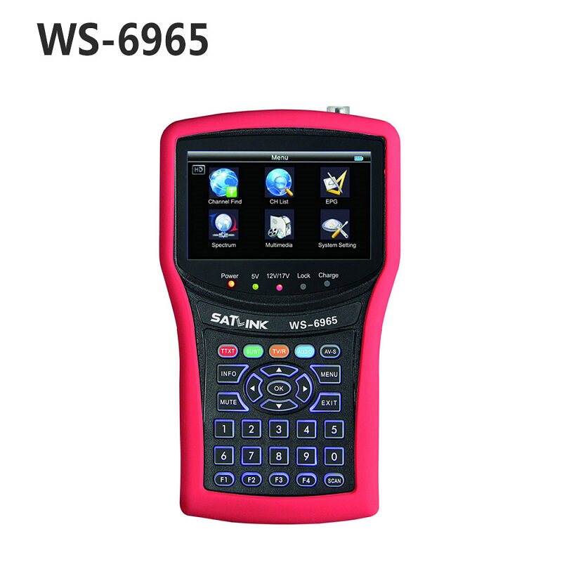 SATLINK ws-6965 DVB-T2 Spectrum Satlink Finder Spectrum Test Star Finder