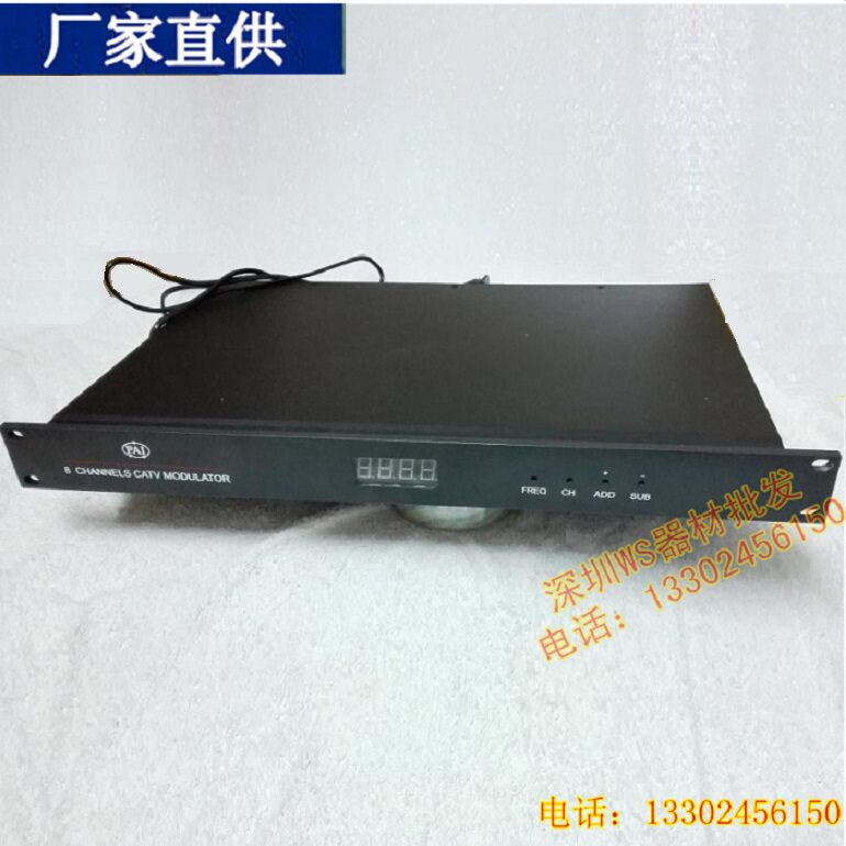 Broadcast-grade 8-way television room system adjacent frequency modulator can do 96 sets of program hotel project transformation