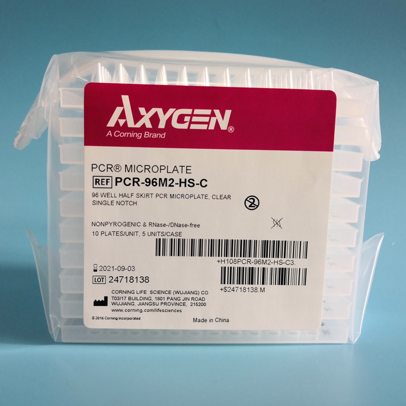 Special price promotion AxygenPCR-96M2-HS-C 0 2ml transparent half skirt 96 holes PCR plate 10 plate package