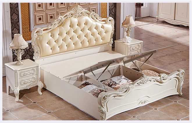 Phòng ngủ chính đầy đủ bộ đồ nội thất đặt tủ quần áo đôi châu Âu tủ quần áo năm mảnh phòng ngủ kinh tế phòng khách kết hợp kệ trang trí phòng khách