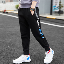 Boys autumn pants childrens sweatpants 2021 new Chinese-big boy foreign-style trousers boys spring and autumn casual pants
