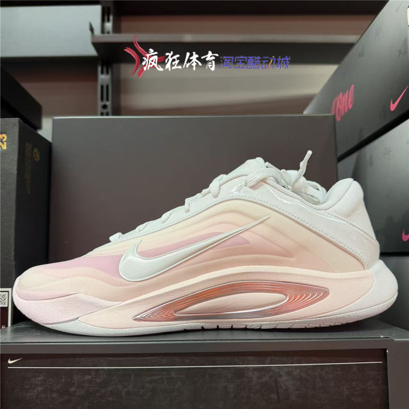 Nike a One Nike Ajawilson Generation Pink and White Practical Sports Basketball Shoes for Men and Women Fz8606-101