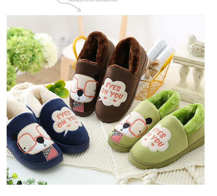 Pantoufles enfants en suède pour hiver - semelle plastique - Ref 1032181 Image 28