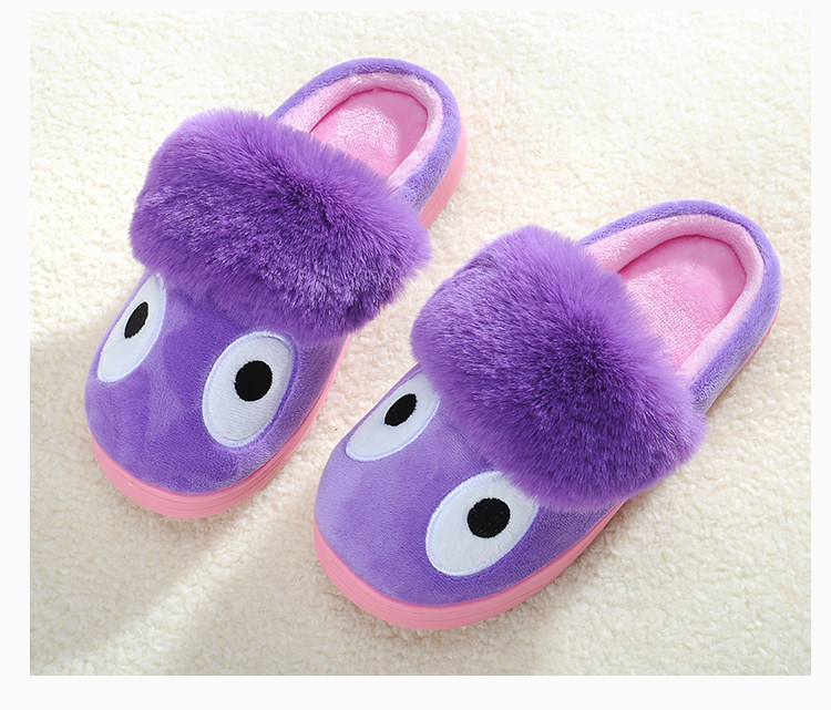 Pantoufles enfants en suède pour hiver - semelle plastique - Ref 1016437 Image 22