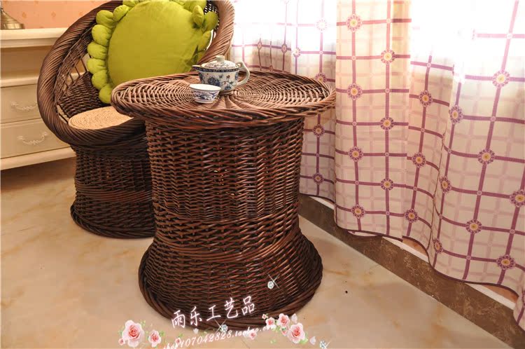 Sofa wicker mây tre và đồ nội thất dân cư vườn new fan-shaped ghế ghế mây ba mảnh đặc biệt cung cấp sofa đơn giản