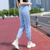 Шелковые спортивные джинсы, летние тонкие штаны для отдыха, средство от комаров, москитная лампа, фонарь, подходит для подростков