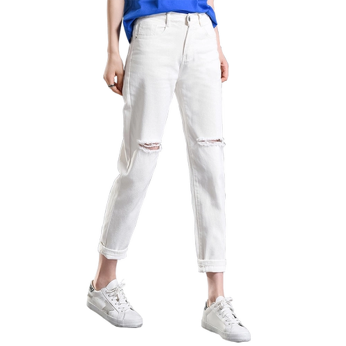 Белые летние джинсы, тонкие штаны для отдыха, по фигуре