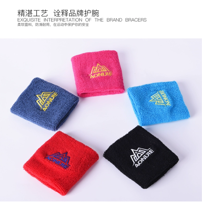 Aonijie thể thao dây đeo cổ tay nam giới và phụ nữ thể thao đồ bảo hộ chạy bóng rổ sweatband với thiết kế quần vợt ban nhạc cổ tay tập thể dục yoga