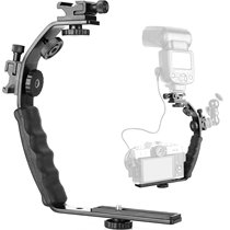 Camera Flash Bay DV Double Hot Boot Bracket Flash Bracket L Type Bracket Bilateral Thermal Boot Shelf