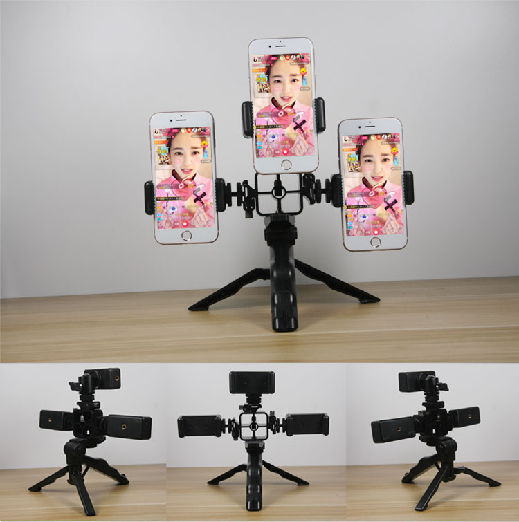 Fast Hand Projector Live Mobile Phone Rack Anchor Multifunction Desktop Mini Universal Tripod Tripod Head