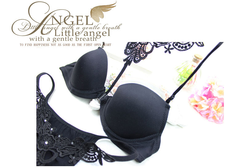 Sexy phía trước khóa đồ lót mịn không có dấu vết cô gái Nhật sâu V thu thập Y-type vẻ đẹp trở lại bra thong đồ lót bikini đi biển đẹp