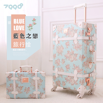 uniwalker retro suitcase Korean version of the trolley box female cute suitcase 20 inch boarding box student suitcase