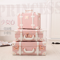 uniwalker retro mini suitcase female 16-inch messenger portable makeup box 18-inch boarding box suitcase