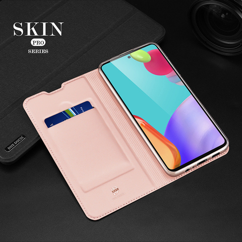 Pink — Dux Ducis New Wallets Folio Flip Magnetic Synthetic Leather Card Holder Business A13 5G, A23 5G, A33 5G, A53 5G, A73