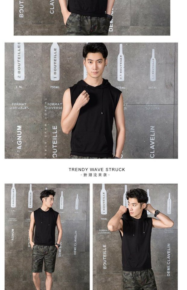 Áo vest nam nam vest mỏng không tay thể thao chạy bộ quần áo thể dục quần áo thời trang giản dị đôi vest vest áo khoác nam hàng hiệu