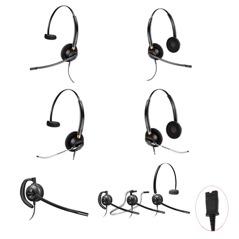 Plantronics HW510 HW510V HW520 HW520V HW530 HW540 Headset Noise Cancelling QD Headphones