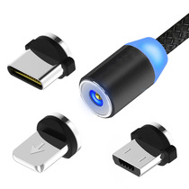 Straight head 360-degree round blind magnetic suction USB one point three strong magnetic suction head data charging cable common to all mobile phones