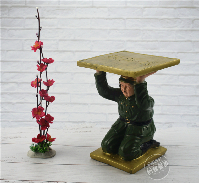 Bộ đồ ăn quỷ nhỏ Nhật Bản đầu hàng, nấu ăn, cá tính sáng tạo, các món ăn nghệ thuật, đặc trưng Nhật Bản, trang trại, đá khô, sản phẩm mới - Đồ ăn tối đĩa tròn