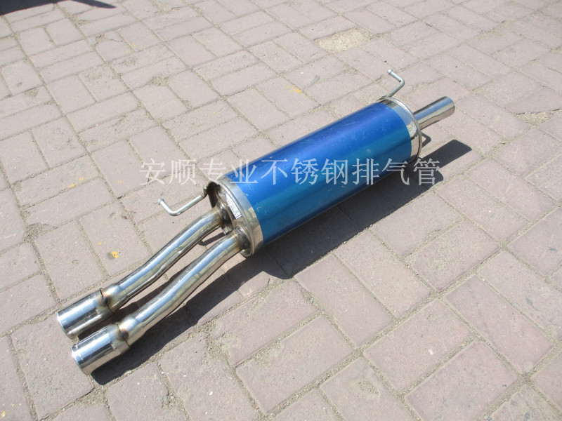 Thickened Passat collar Stainless Steel Exhaust Pipe Rear Section Stainless Steel Silencer Car Silencers
