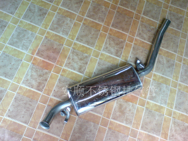 Double layer thickened Audi 100 stainless steel exhaust pipe midsection stainless steel silencer stainless steel silencer