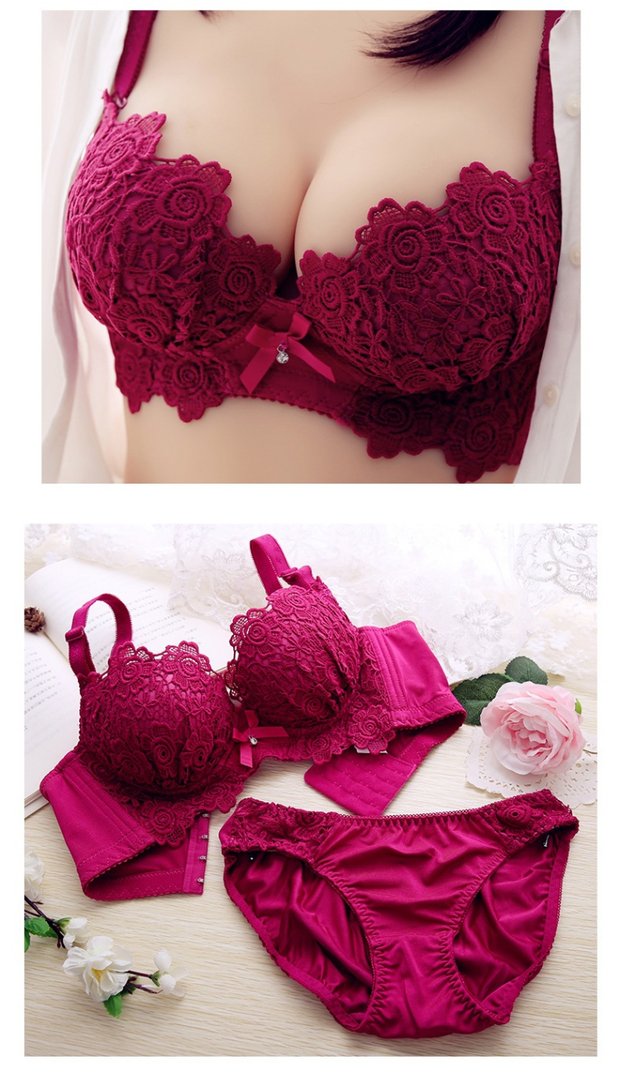 Sexy ren không có áo ngực tập hợp áo ngực nhỏ dày lên để nhận sữa chống lại sự rủ xuống trên cô gái đồ lót ao lót cho con bú