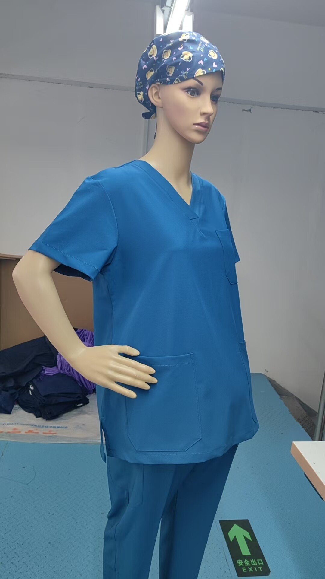 弹力托腹裤护士孕妇裤手术室手术衣医护刷手服女短袖速干医生服 — 25