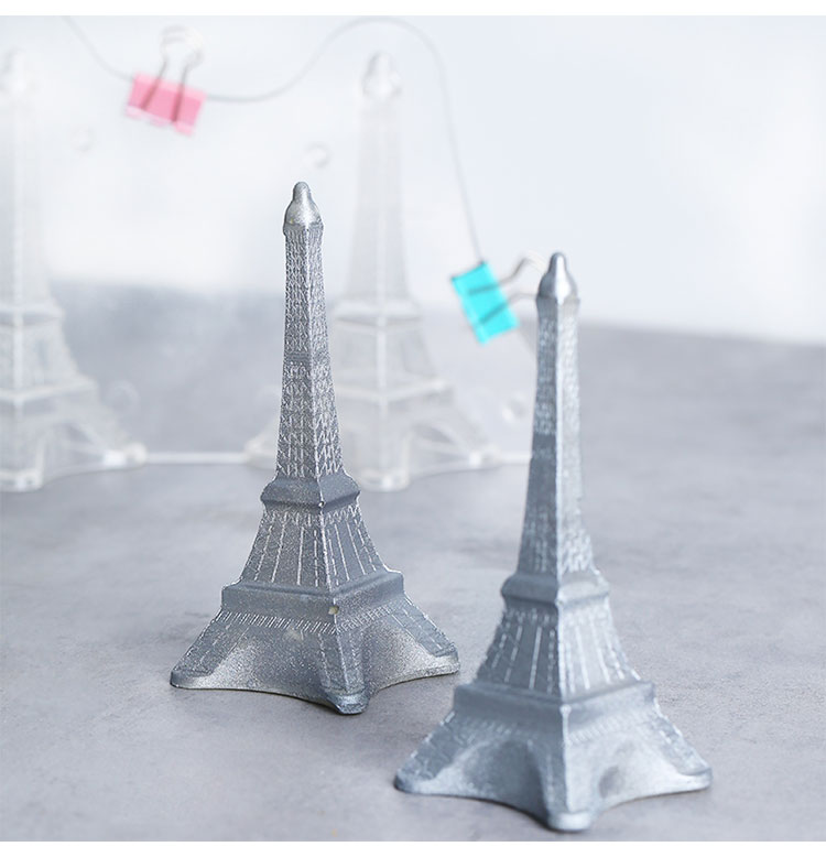 3D Stereo Tháp Eiffel Khuôn sô cô la Khuôn DIY Handmade Chocolate Khuôn mẫu khuon banh bao