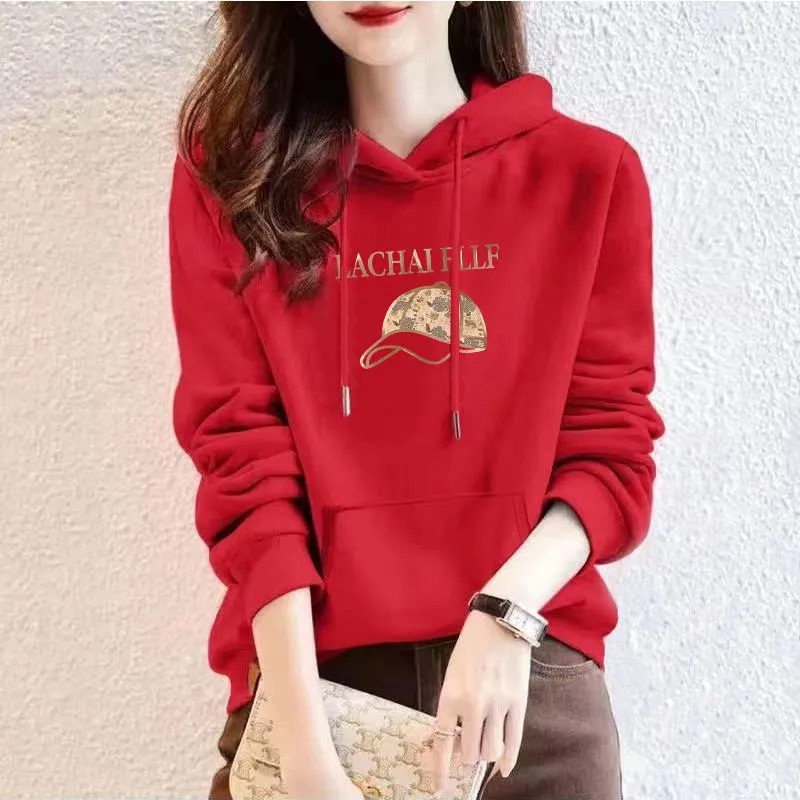 Hooded Sweatshirt for Women, Loose and Lazy Style, Spring and Autumn 2025 New Popular Style, Petite Casual Pullover Long-Sleeve Top
