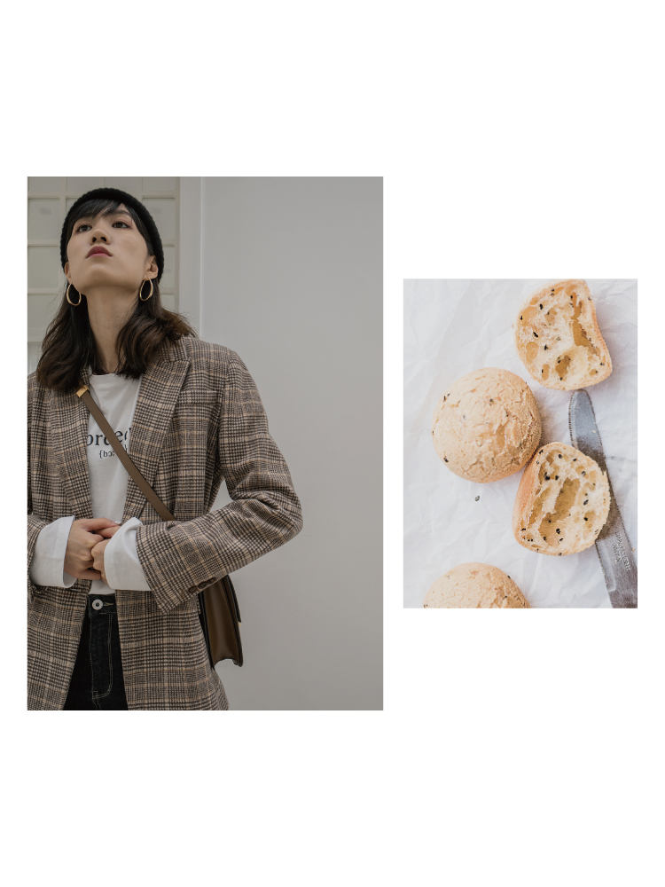 [VNOOK2018 thu đông mới] hipster retro nghìn con chim len len phù hợp với áo khoác ngắn vest nữ công sở