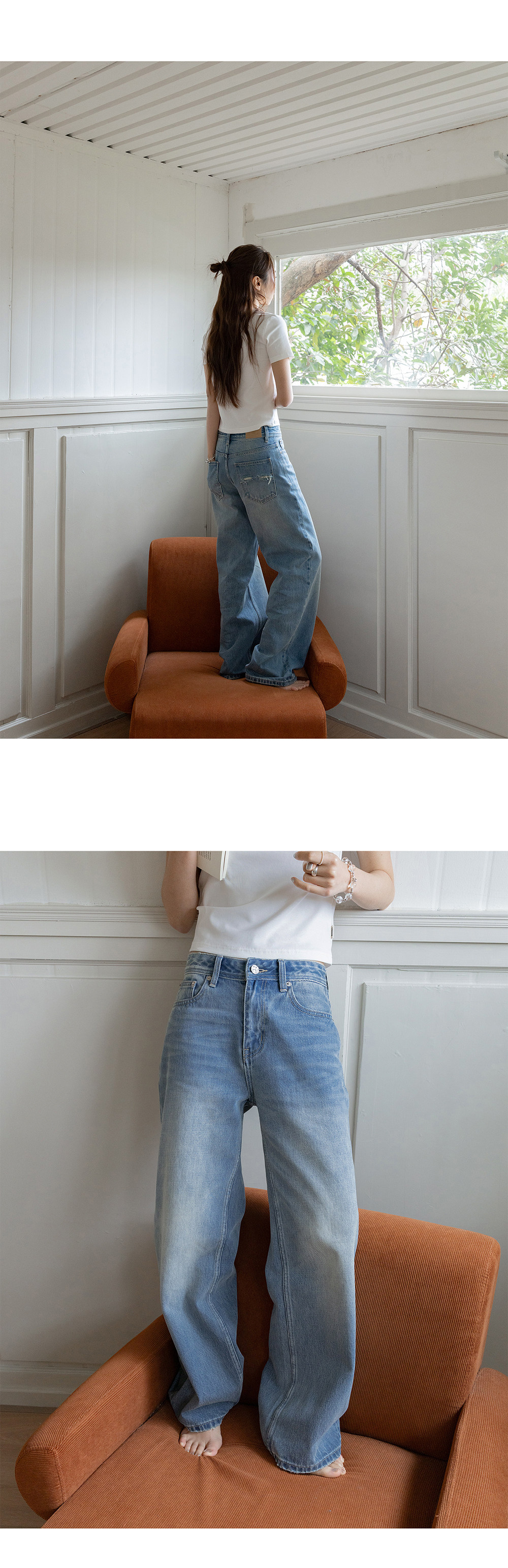 VNOOK женские джинсы прямого кроя со средней посадкой, весна-лето 2026, стройнящие свободные повседневные брюки