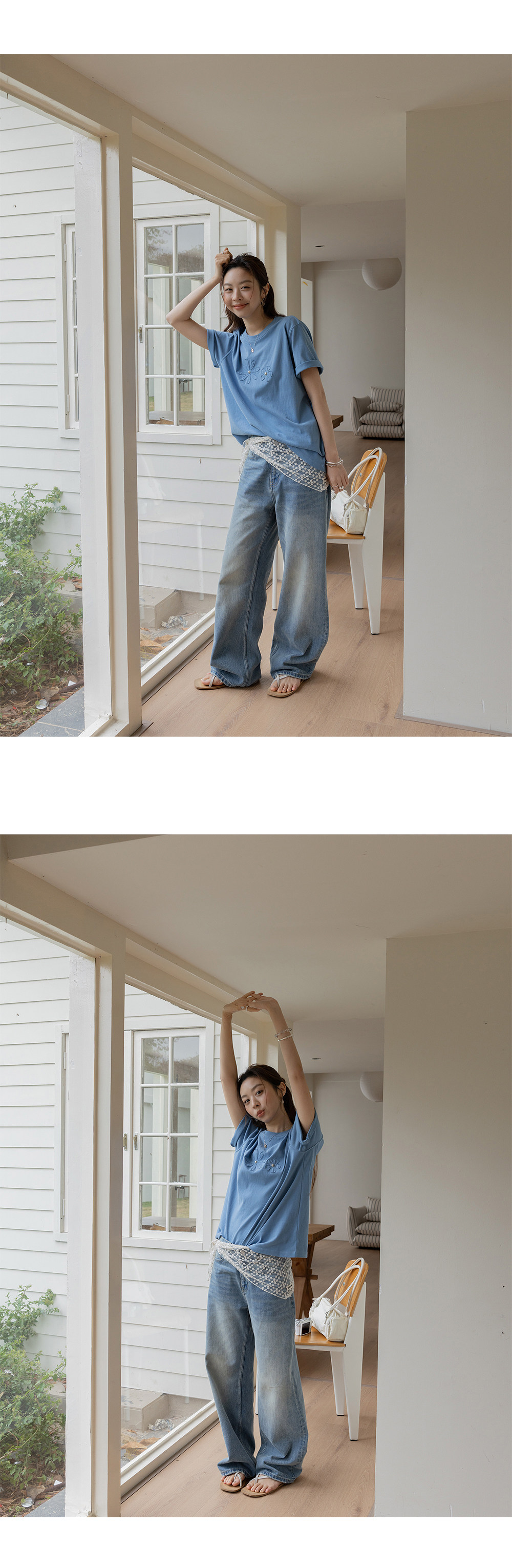 VNOOK женская футболка с круглым вырезом и аппликацией с вышивкой, новинка весна-лето 2026, трикотажная хлопковая свободная повседневная однотонная блузка с коротким рукавом