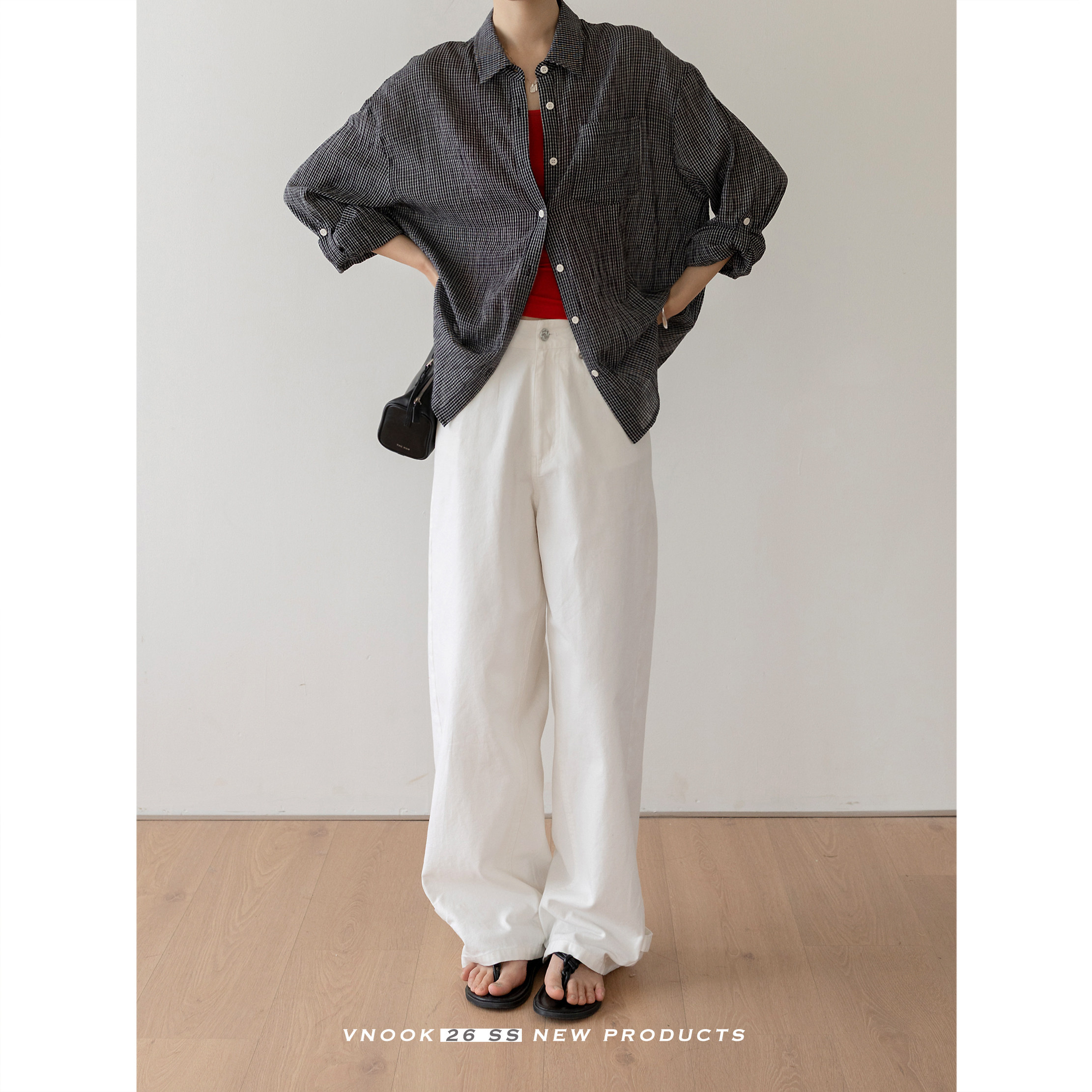 VNOOK женская футболка с высокой талией короткого кроя с короткими рукавами 2026 весна-лето новая вязаная слегка свободная с принтом круглый вырез стройнящая блузка