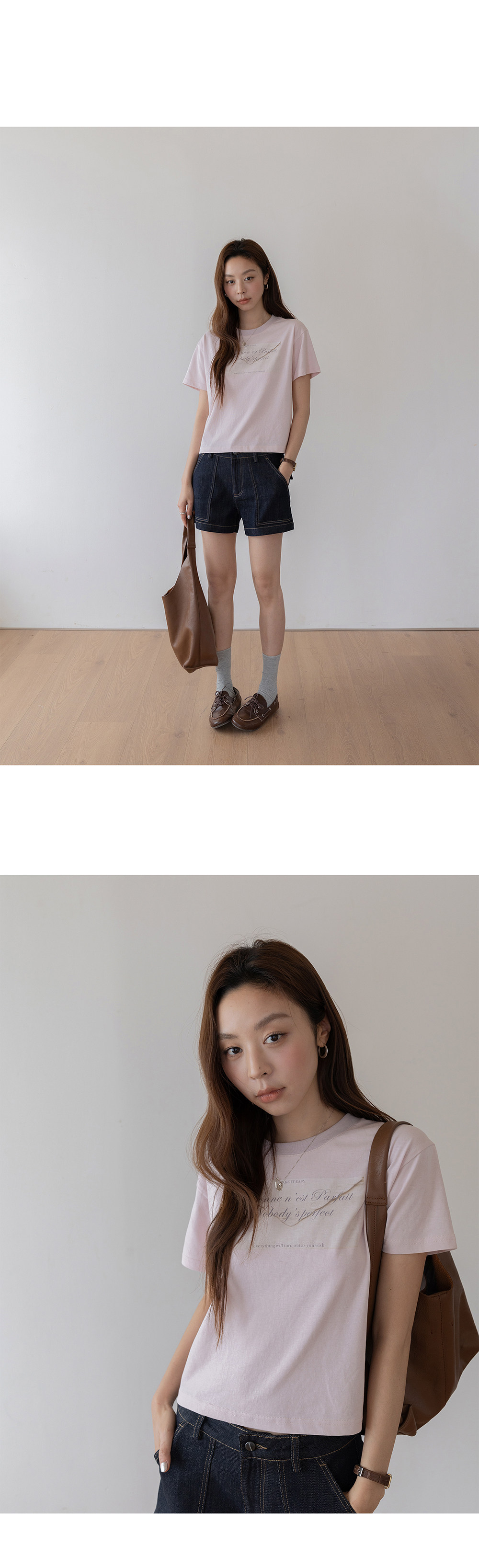 VNOOK женская футболка с высокой талией короткого кроя с короткими рукавами 2026 весна-лето новая вязаная слегка свободная с принтом круглый вырез стройнящая блузка