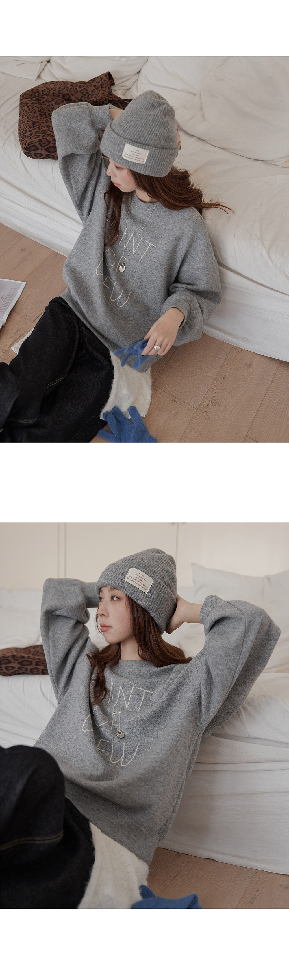 VNOOK толстовка с контрастной вышивкой букв женская зимняя утепленная свободная корейский стиль с капюшоном