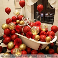 Гранат красный+золотая пленка+металлическое золото (80)