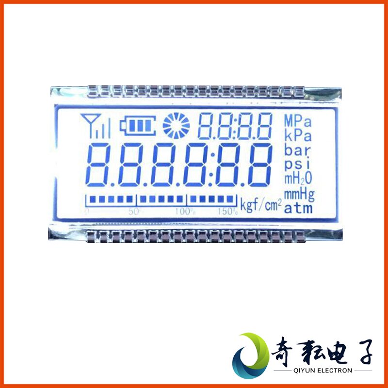 Dalian Chiyun Double Row 8 Field Code LCD Screen Pressure Meter Liquid Crystal Screen GDC04362 With Clock Power