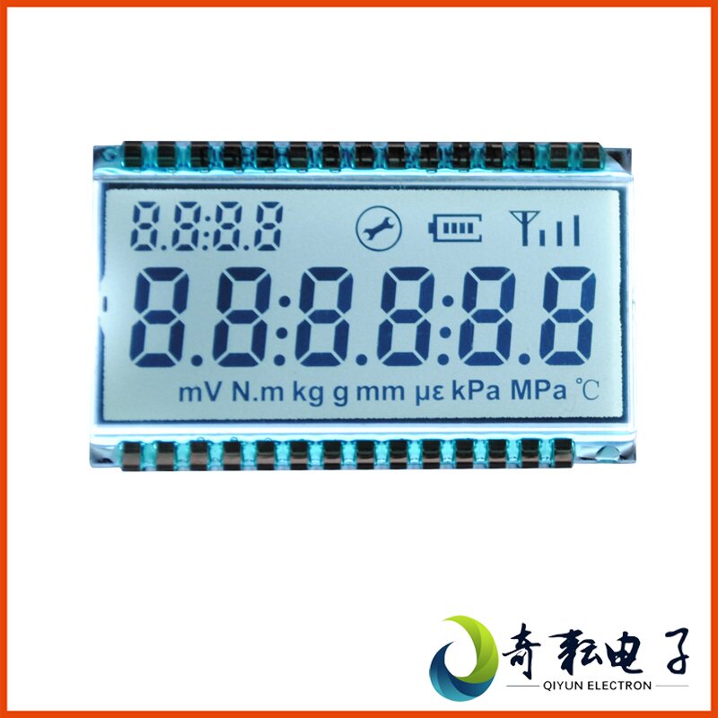 Dalian Qiyun Industrial ultra-wide temperature 6-bit pen segment LCD LCD screen HTN segment code LCD screen GDC0689