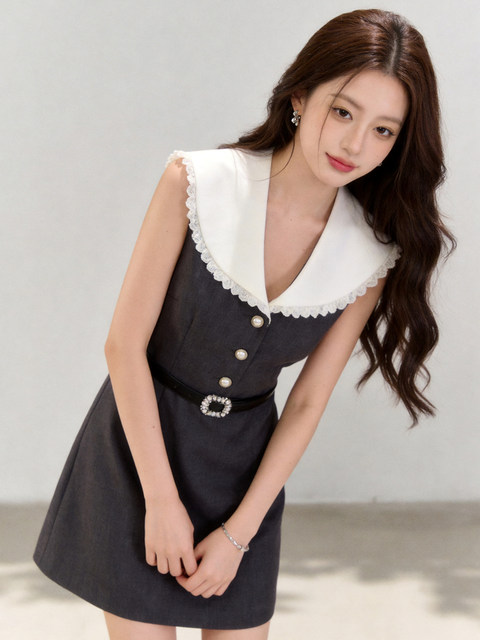 Age-Reducing, Powerful Aura Dress, Sleeveless Lapel, Light Luxury and Elegant Style, Unique and Beautiful Dress for Summer 2026