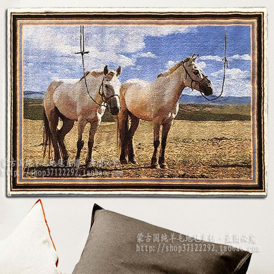 Монгольский гобелен из чистой шерсти для гостиной, спальни, кабинета, гобелен