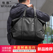 (Factory straight hair)(CzarKabaiou) mens large capacity leisure travel bag deviation bag