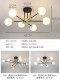 Nordic Bedroom Ceiling Chandelier, Simple Modern Light Luxury, Trendy Glass Main and Secondary Bedroom Lamp, 2026 New Model Room Light