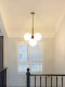 Stairwell Chandelier, Simple Modern Foyer Chandelier, Living Room Suspended Chandelier, Hall Chandelier, Magic Bean Glass Ball Corridor Chandelier