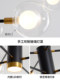 Nordic Style Light Luxury Lamps, Modern and Simple, Elegant Living Room Chandeliers, New Bedroom and Dining Room Magic Bean Lamps, Trendy Pendant Lights