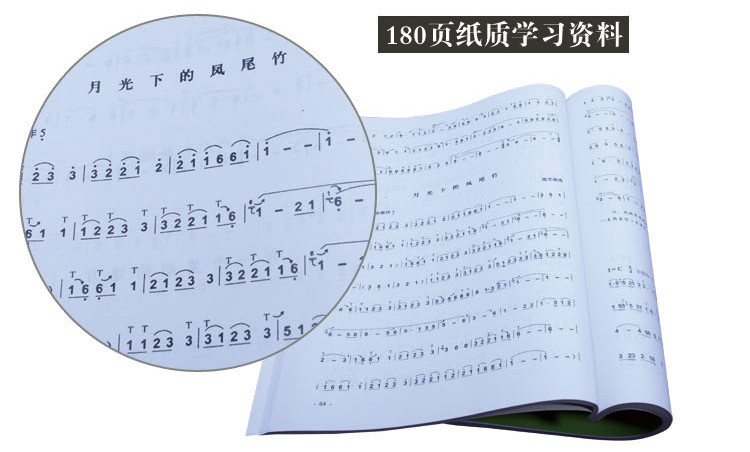 Gói khuyến mại Nhạc cụ dân tộc Vân Nam Zizhu phần đôi có thể tháo rời F giai điệu G giai điệu bắt đầu chéo Bawu cung cấp đặc biệt - Nhạc cụ dân tộc đàn cổ tranh