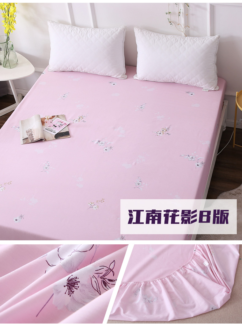 Bông giường bìa mảnh duy nhất 90x190x120x200x135x150 cm nâu mỏng pad bảo vệ bìa đàn hồi giường mùa xuân và mùa hè