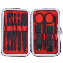 10 pieces of sets nail clippers home suit nail scissors suit black nail clippers mericure nail tools B10